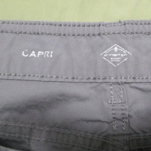 St. John's Bay gray capris cargo look with pockets & tie hems size 24W - Picture 3 of 10